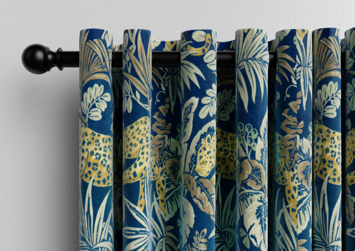 Leopard, Lapis - Made to Measure Curtain - Image 12